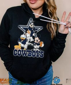 Dallas Cowboys Mickey Mouse Donald Duck Goofy Baseball Shirt