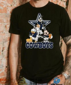 Dallas Cowboys Mickey Mouse Donald Duck Goofy Baseball Shirt