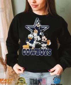 Dallas Cowboys Mickey Mouse Donald Duck Goofy Baseball Shirt