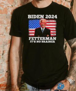 Dark Brandon Biden Fetterman 2024 It’s A No Brainer American Flag T Shirt