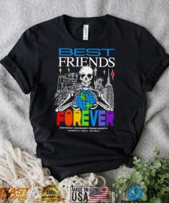 Dave Portnoy Josh Richards Brianna Chickenfry Best Friends Forever skeleton colorful shirt