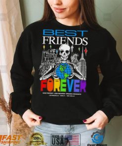 Dave Portnoy Josh Richards Brianna Chickenfry Best Friends Forever skeleton colorful shirt