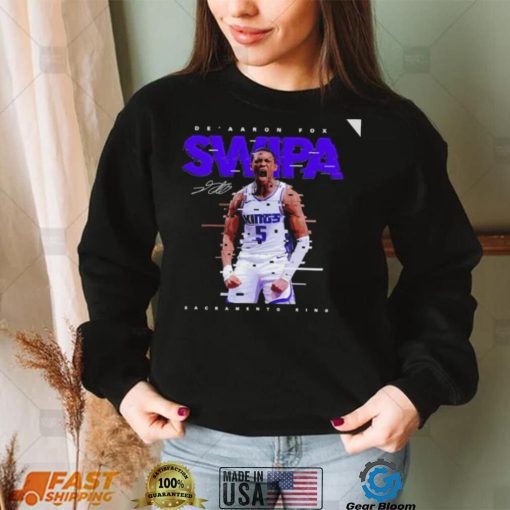 De’ Aaron Fox Sacramento Kings Swipa signature 2022 shirt