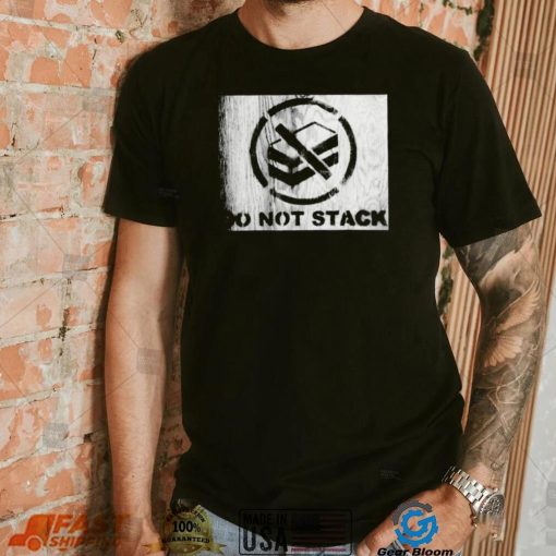 Do not stack Monochrome photo shirt