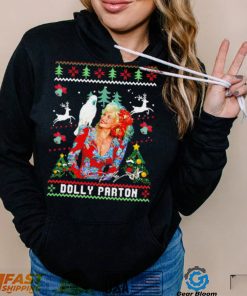 Dolly Parton signature Christmas holiday ugly Xmas shirt