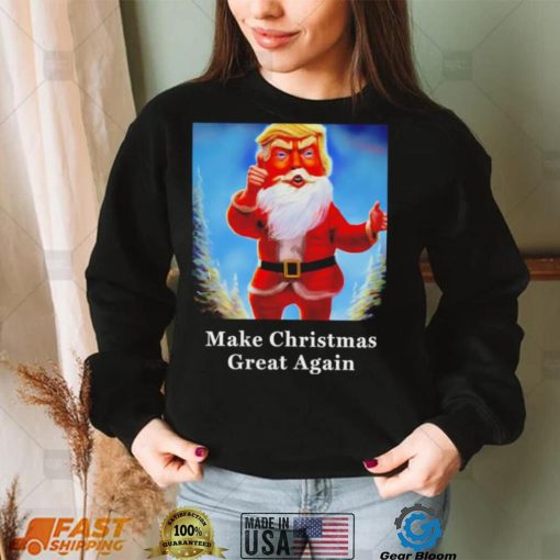 Donald Trump MAGA Santa Claus Make Christmas great again shirt