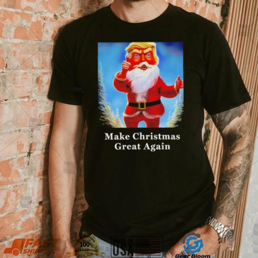 Donald Trump MAGA Santa Claus Make Christmas great again shirt