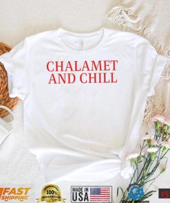 Elizabeth Olsen chalamet and chill T Shirt