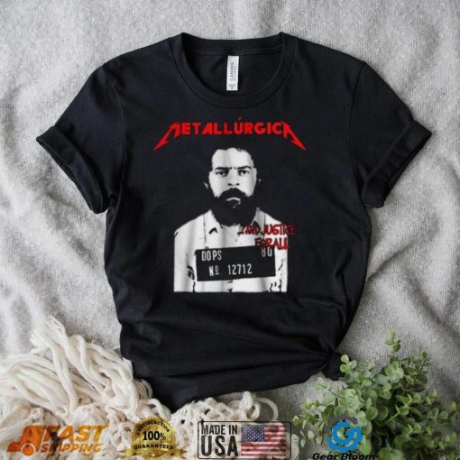 Camiseta Metalúrgica Lula Livre Metallica Justice Lula T Shirt