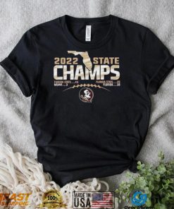 Florida State Seminoles 2022 State Champions Football Score T Shirt