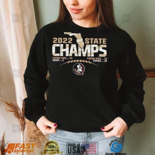 Florida State Seminoles 2022 State Champions Football Score T Shirt