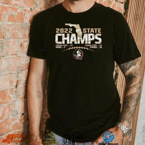 Florida State Seminoles 2022 State Champions Football Score T Shirt