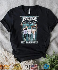 Fly Eagles Fly Aj Brown Jalen Hurts And Devonta Smith Signatures Shirt