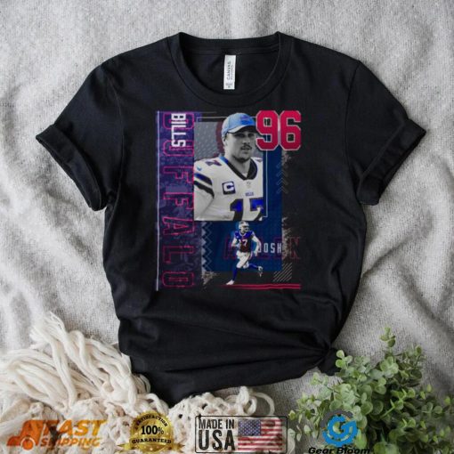 Football Paper Poster Bills Josh Allen T Shirt