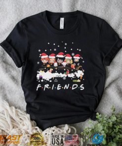 Friends Harry Potter Chibi Santa Hat Tv Show Merry Christmas Shirt