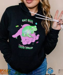 Frog on hand eat bug take drug shirt