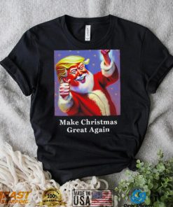 Funny Donald Trump Claus Christmas art shirt