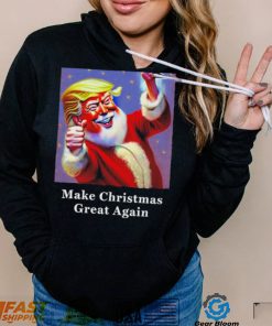 Funny Donald Trump Claus Christmas art shirt