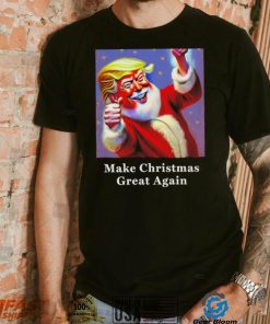 Funny Donald Trump Claus Christmas art shirt