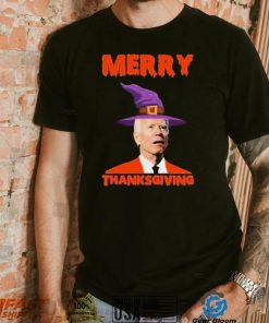 Funny Joe Biden Merry Thanksgiving Confused Shirt