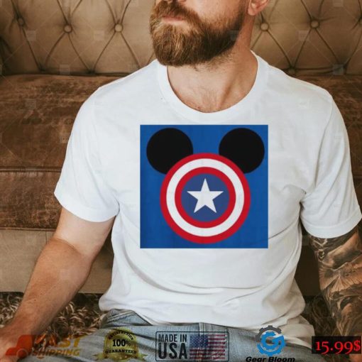 Funny Mickey Marvel Captain America T Shirt