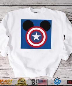 Funny Mickey Marvel Captain America T Shirt