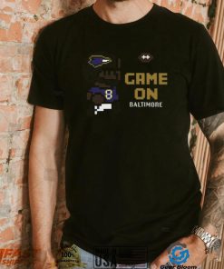 Game On Baltimore Raven Lamar Jackson Pixel Shirt