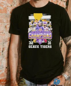 Geaux Tigers 2022 First Saturday In November Champions LSU 32 31 Alabama Shirt