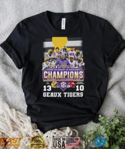 Geaux Tigers 2022 Second Saturday In November Champions LSU Tigers 13 10 Arkansas Razorbacks Shirt