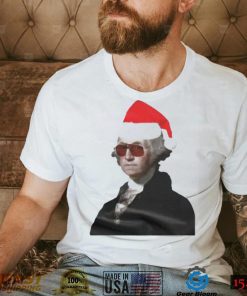 George Washington santa hat Christmas shirt