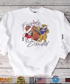 Georgia Bulldogs Vs LSU Tigers Friends House Divided Shirt