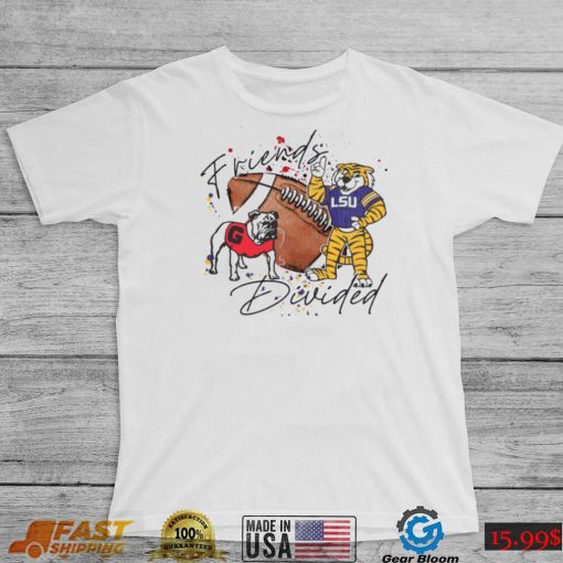 Georgia Bulldogs Vs LSU Tigers Friends House Divided Shirt