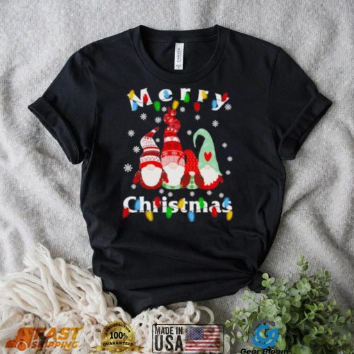 Gnomes Family 2022 Light Merry Christmas Tree Shirt