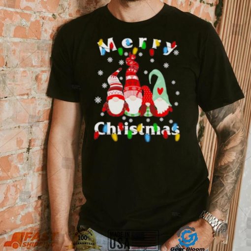 Gnomes Family 2022 Light Merry Christmas Tree Shirt