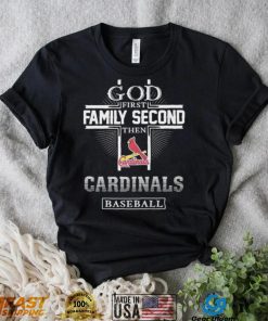 God Family Second Cardinals Baseball Shirt