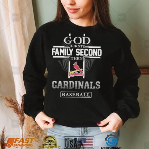 God Family Second Cardinals Baseball Shirt