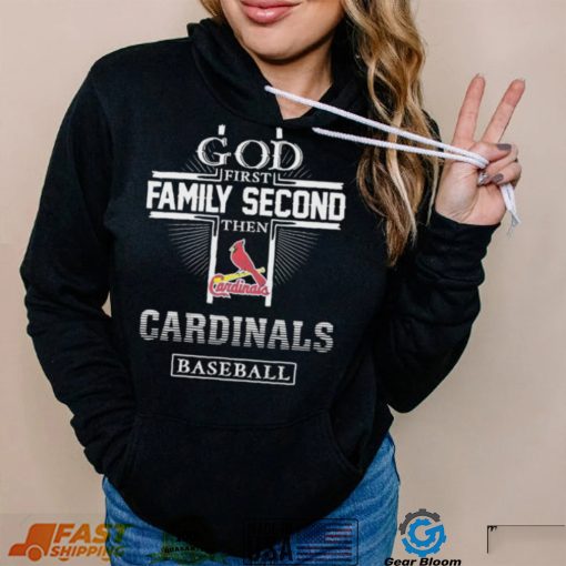 God Family Second Cardinals Baseball Shirt