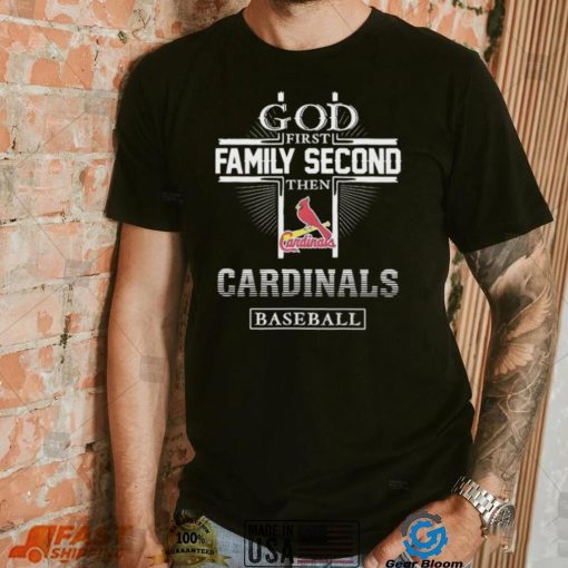 God Family Second Cardinals Baseball Shirt