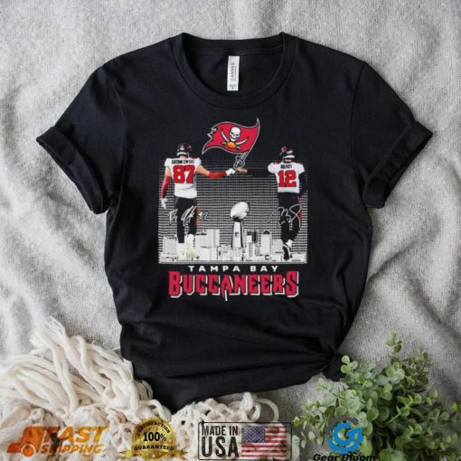 Gronkowski 87 And Brady 12 Tampa Bay Buccaneers City Sports Shirt