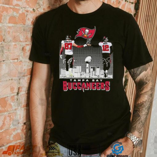 Gronkowski 87 And Brady 12 Tampa Bay Buccaneers City Sports Shirt