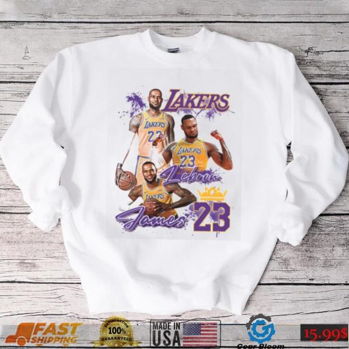 Lebron James T shirt, 23 Lakers Shirt, Los Angeles Lakers Shirt, NBA Team Lakers T Shirt