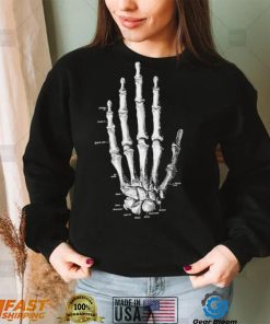 Skeleton hand quiet life art shirt