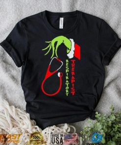 Hand Grinch Hand Respiratory Therapist Shirt