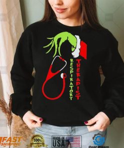 Hand Grinch Hand Respiratory Therapist Shirt