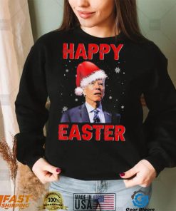 Happy Easter Xmas Merry Chrismas Anti Joe Biden Funny Shirt