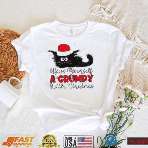 Have Yourself A Grumpy Litter Christmas Funny Christmas Cat Shirt