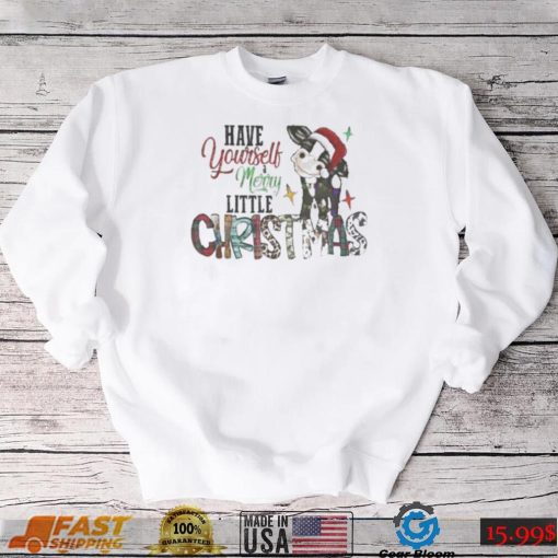 Have Yourself Merry Little Christmas Cow Santa Shirt