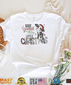 Have Yourself Merry Little Christmas Cow Santa Shirt