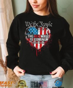 Heart We The People Red Wave Republican Is Coming 2024 Shirt