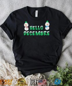 Hello December Chrismas Design Cute Gift Shirt